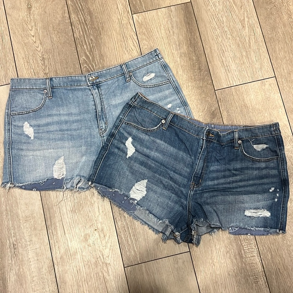 Aerie Jean Shorts Size XL